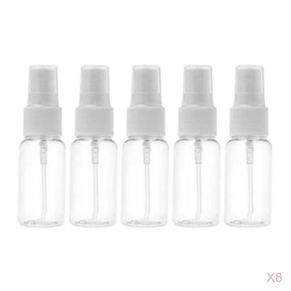 40x Transparent Refillable Empty Atomizer Refillable Fine Mist Sprayer 10ml