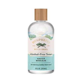 Humphreys Homeopathic Remedies Witch Hazel Alcohol Free, Nourish with Aloe 8 Oz (Pack of 1)