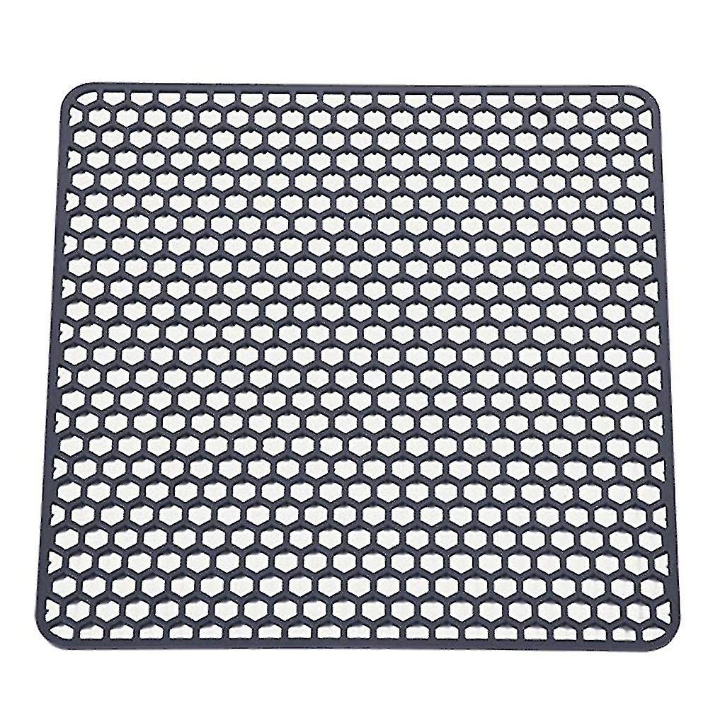 Silicone Sink Protector Mats,dish Drying Mat Counter Protector, For Kitchen Utensils And Dishes(gra