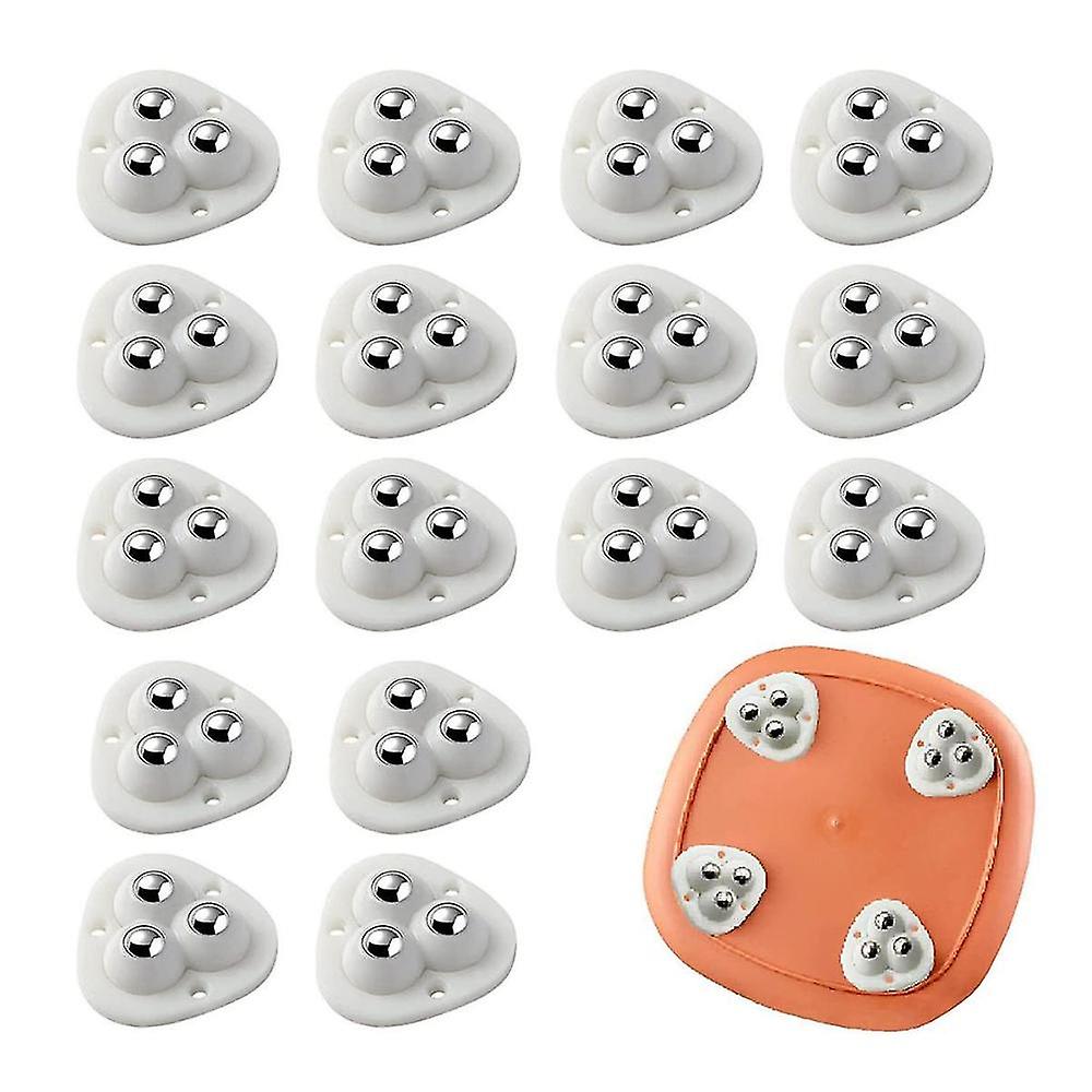 Self Adhesive Mini Caster Wheels Paste Universal Wheel 360 Rotation Sticky Swivel Pulley For Bins