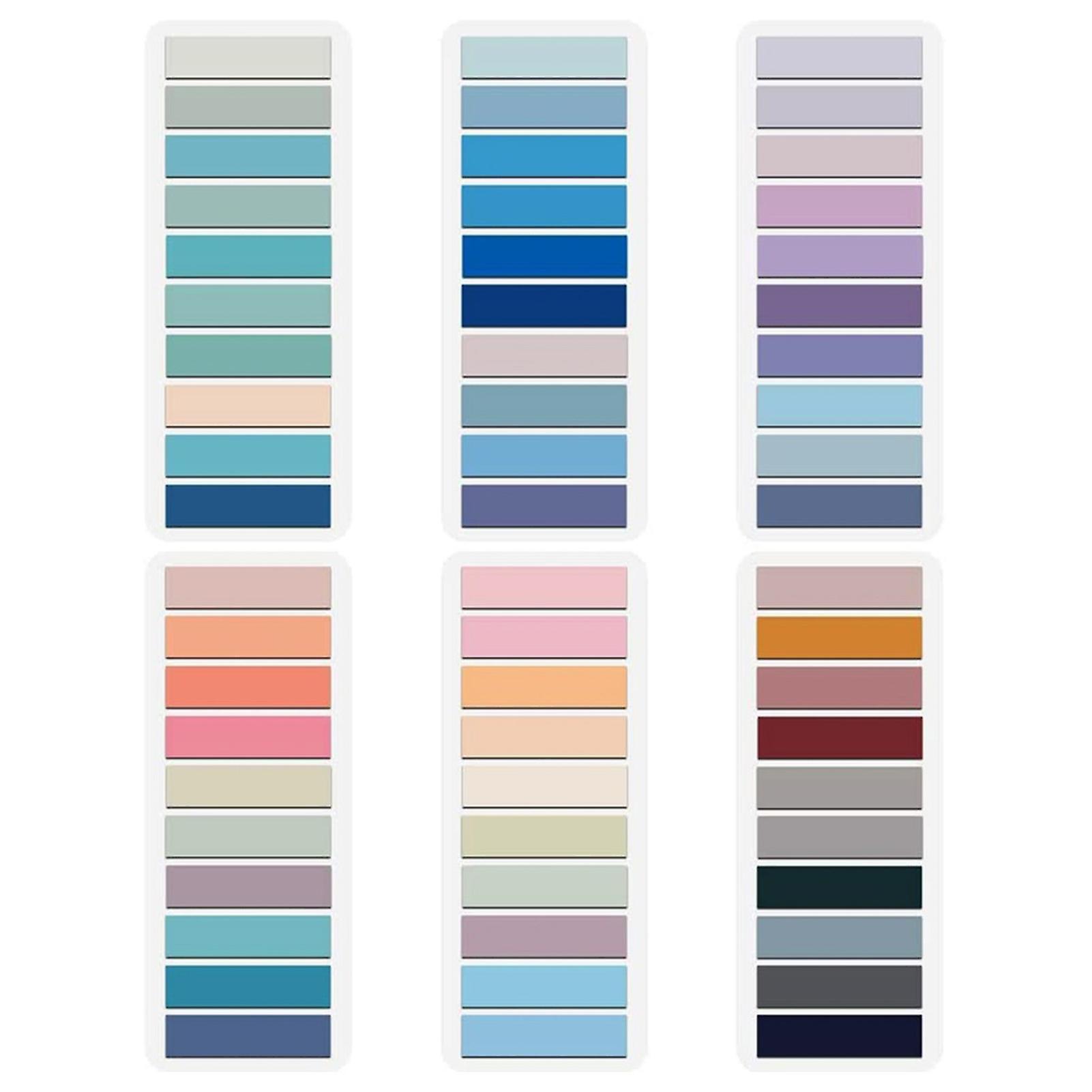 1200pcs Morandi Book Tabs Self-adhesive Sticky Notes For Making Plans Memos Todo List