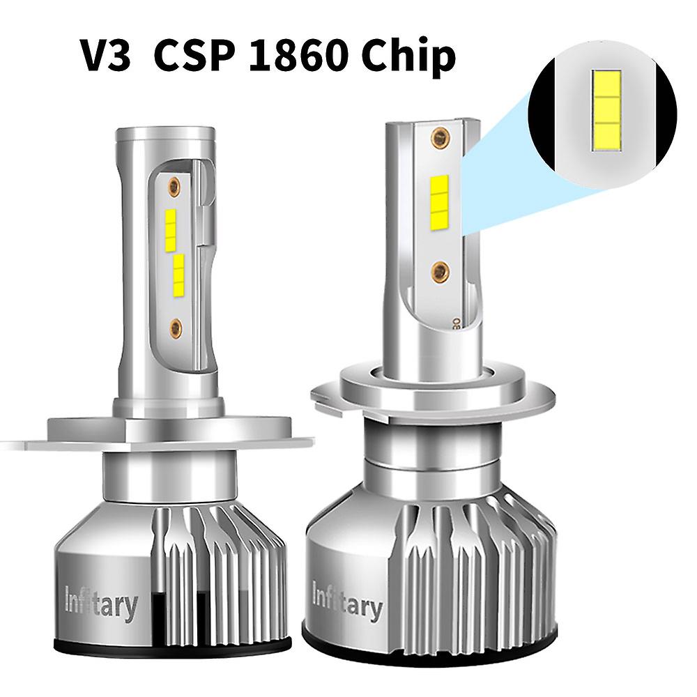 Csp 1860 Chip-infitary Mini Car H7 H4 Led Headlights 26000lm 6500k H1 H3 H11 H13 Hb3 Hb4 Hb5 9005 9006 9007 Ice Diode Lamp Auto Fog Light Bulb