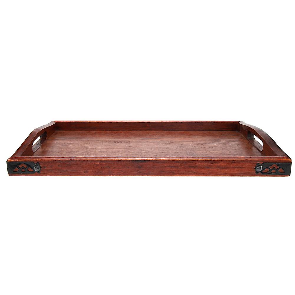 Multi-purpose Wooden Serving Tray for Tea Set, Fruit, Candy, Food, Home, Hotel (S)