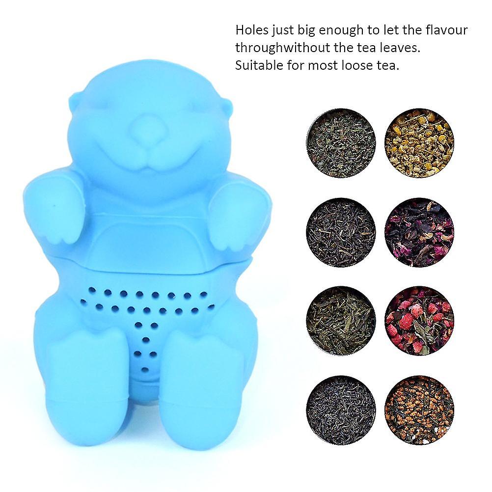 Otter Shaped Tea Filter Cute Silicone Tea Strainer Reusable Tea Infuser