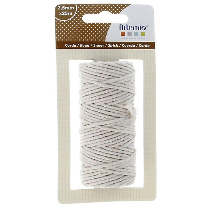 Cotton twine for macrame 25 m - Beige
