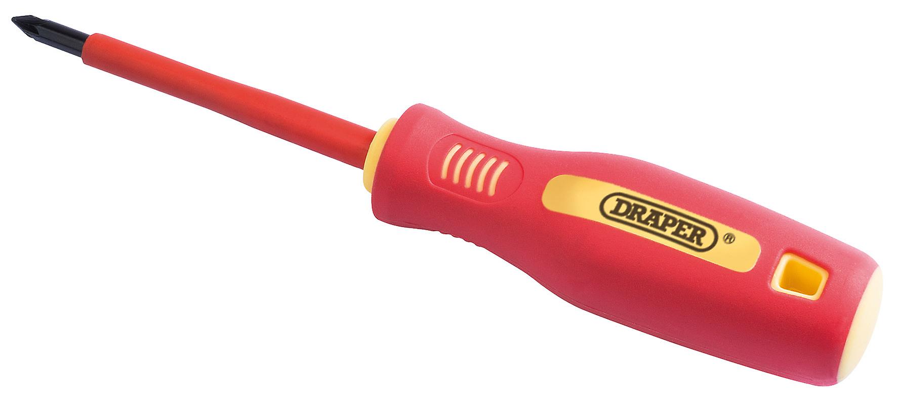 Draper 46531 No: 1 x 80mm Fully Insulated Soft Grip Cross Slot Screwdriver.
