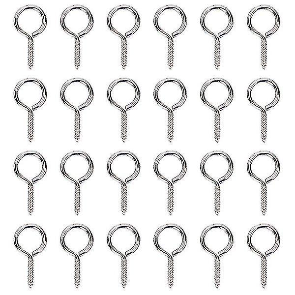 36pcs Eye Hooks Screw Eye Pin Jewelry Threaded Hooks Screw