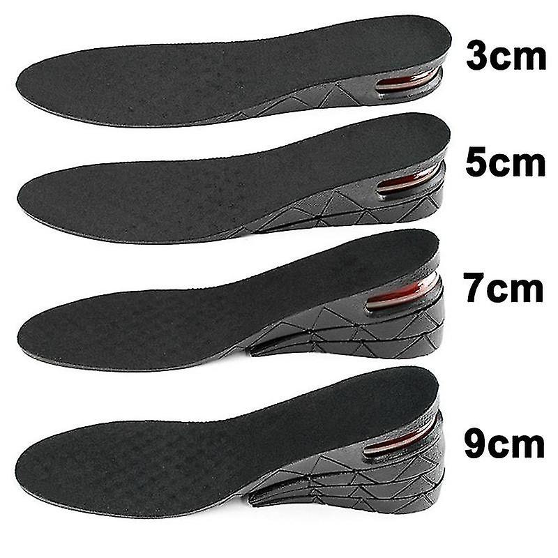 3-9cm Invisible Height Increase Insole Cushion Height Lift Adjustable Cut Shoe Heel Insert Taller Su