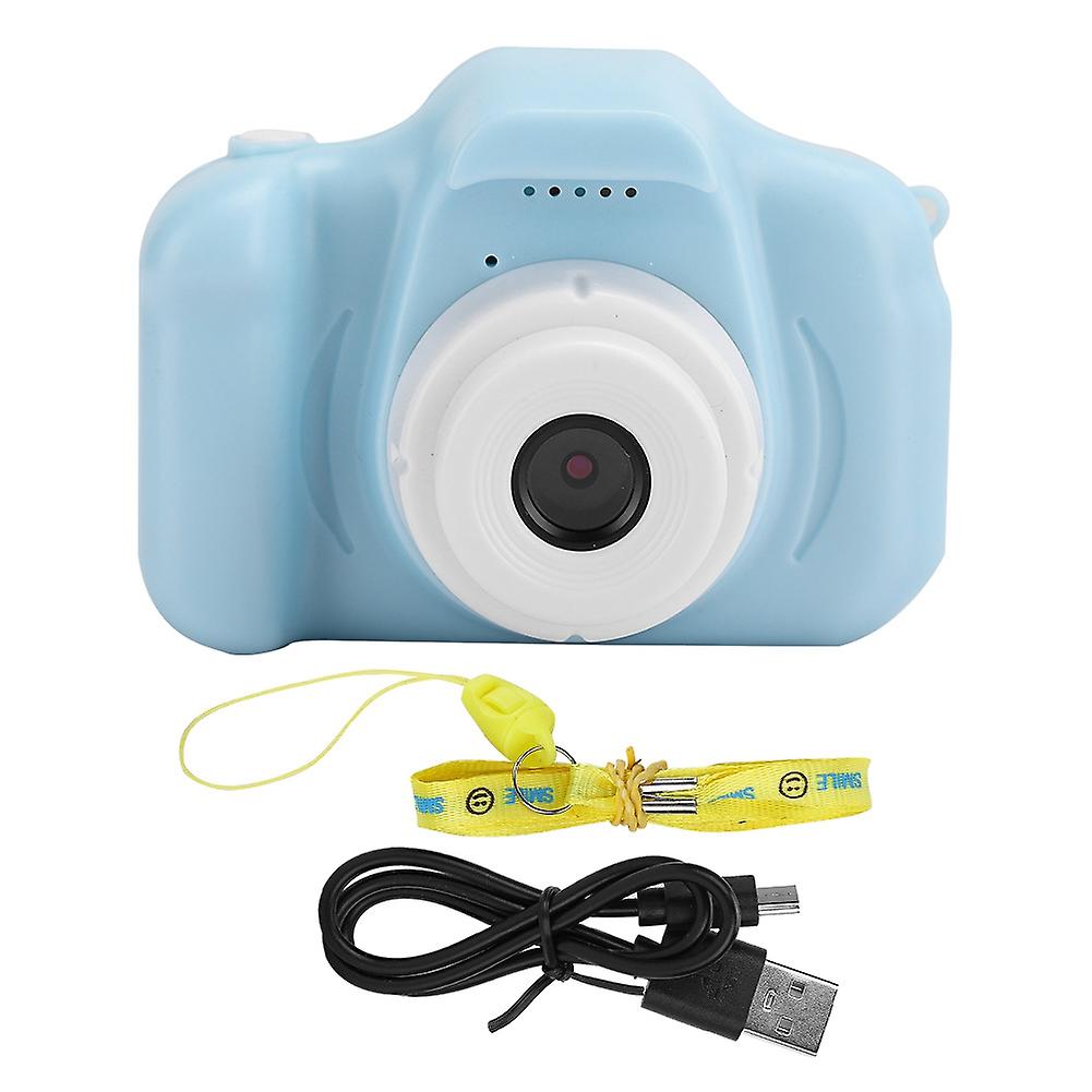 Cartoon Kids Mini Camera: Easy Operation, Durable Silicone, Expandable Memory, Blue