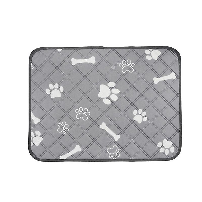 Dog Washable Pee Pads Bone Pattern Reusable Water Absorption Prevent Slipping Waterproof Breathable Pet Training Pads