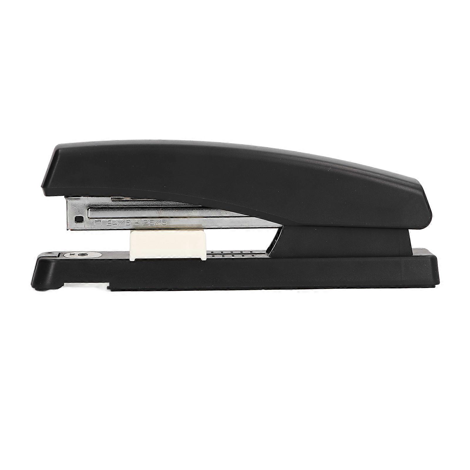 Stapler Black ABS Plastic Buffer Bottom 210 Needle Storage Regulable Rotatable Staplers Hand Held for School Office