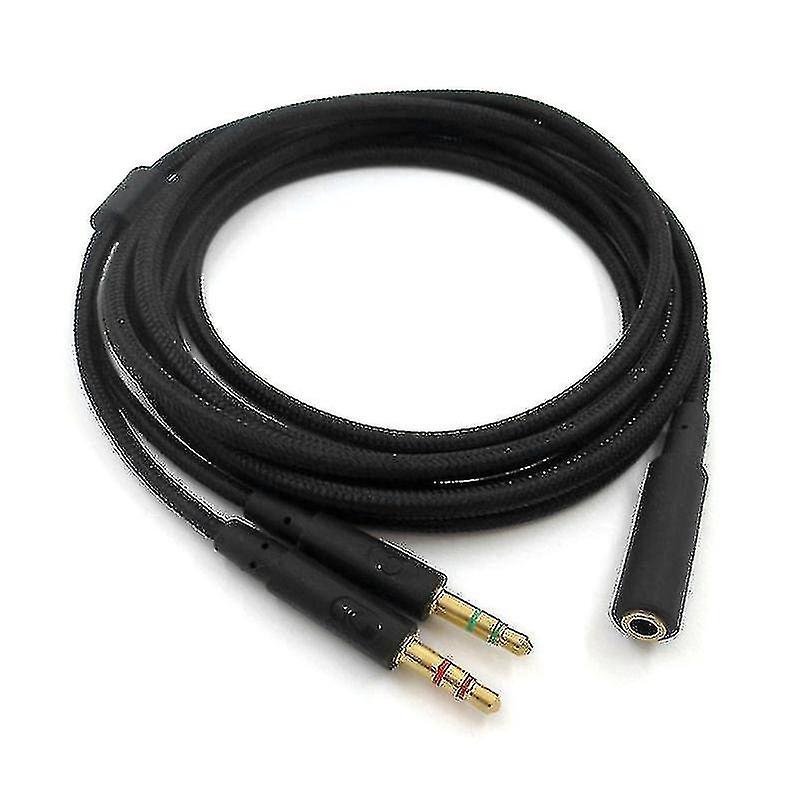 2024  New  2020 New Replacement 3.5mm Universal 2 In 1 Gaming Headset Audio Extend Cable For Hyperx Cloud Ii/alpha/cloud Flight/core