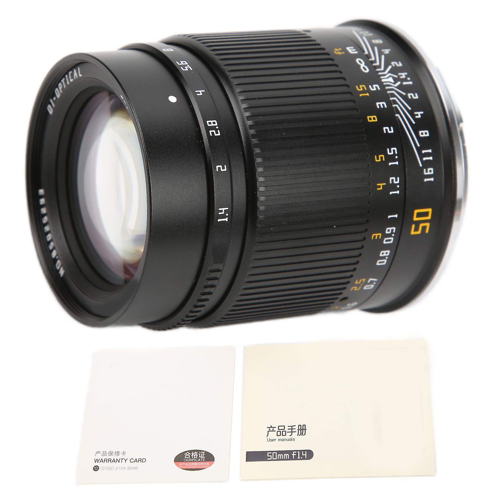 TTArtisan 50mm F1.4 ASPH Camera Lens Large Aperture Full Frame Fixed Lens for Leica SL Camera Series