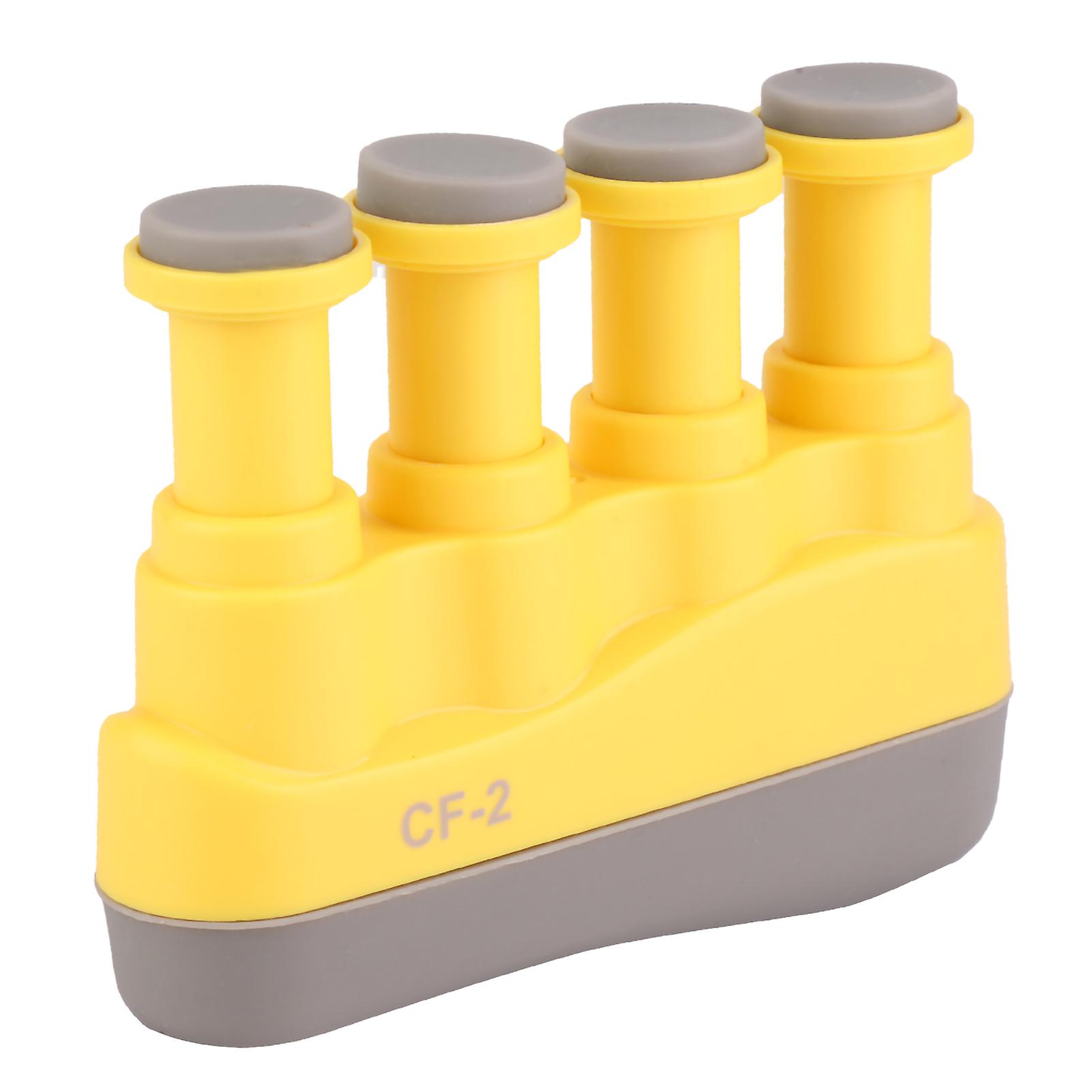 Children Variable Hand Finger Strength Tension Exerciser Grip Trainer for Piano Guitar(Yellow)