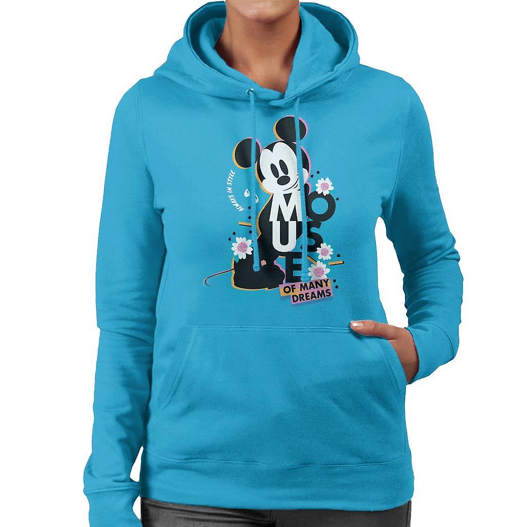 Disney Mickey Mouse Always In Style Women's Hooded Sweatshirt