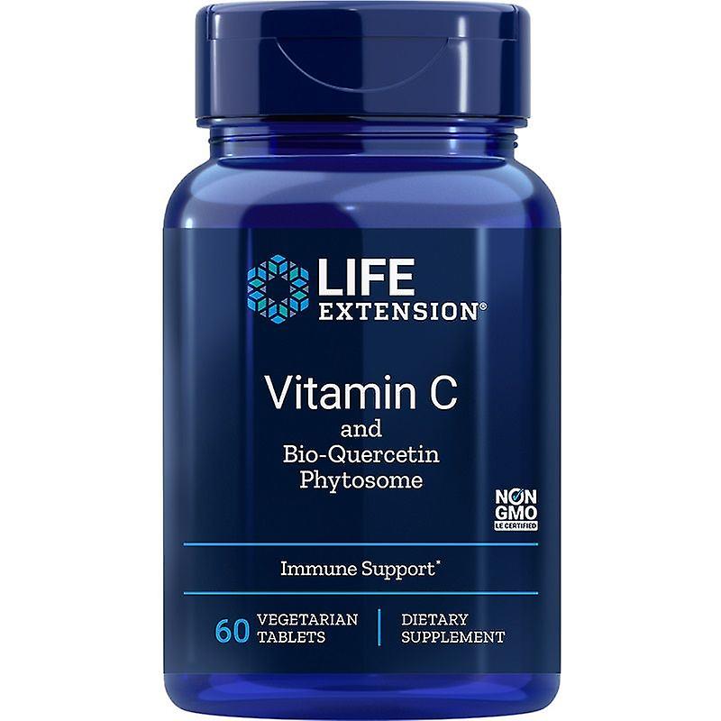 Life Extension Vitamin C and Bio-Quercetin Phytosome Vegitabs 60