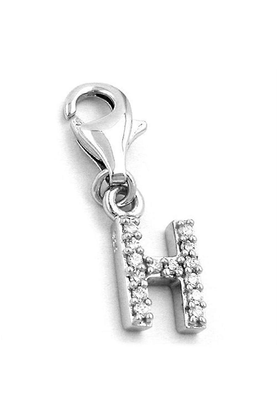 Pendant Charm Letter H Silver 925 - Gl90949