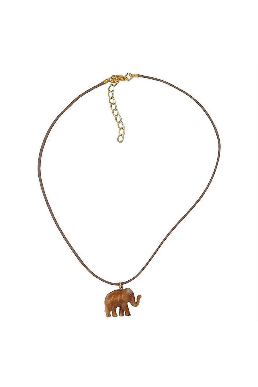 Necklace Elephant Brown - Gl03149