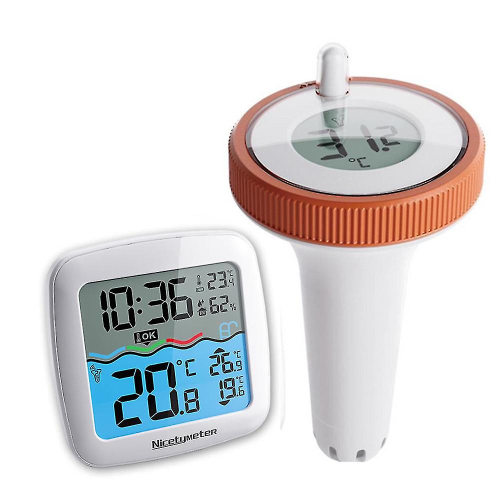 Waterproof Swimming Pool Temperature Measuring Meter 3 Channels Wireless Connection LCD Digital Thermometer Thermometer Set