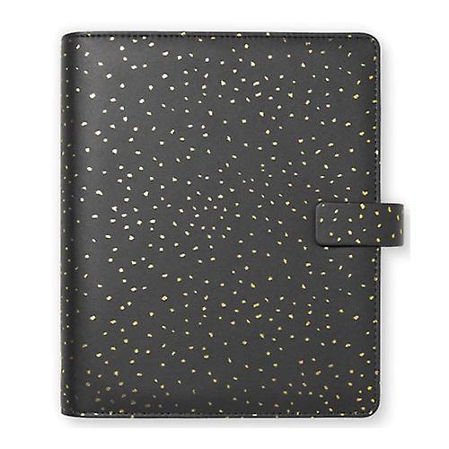CHARCOAL Filofax Stylish Confetti A5 Size Organiser for Versatile Planning