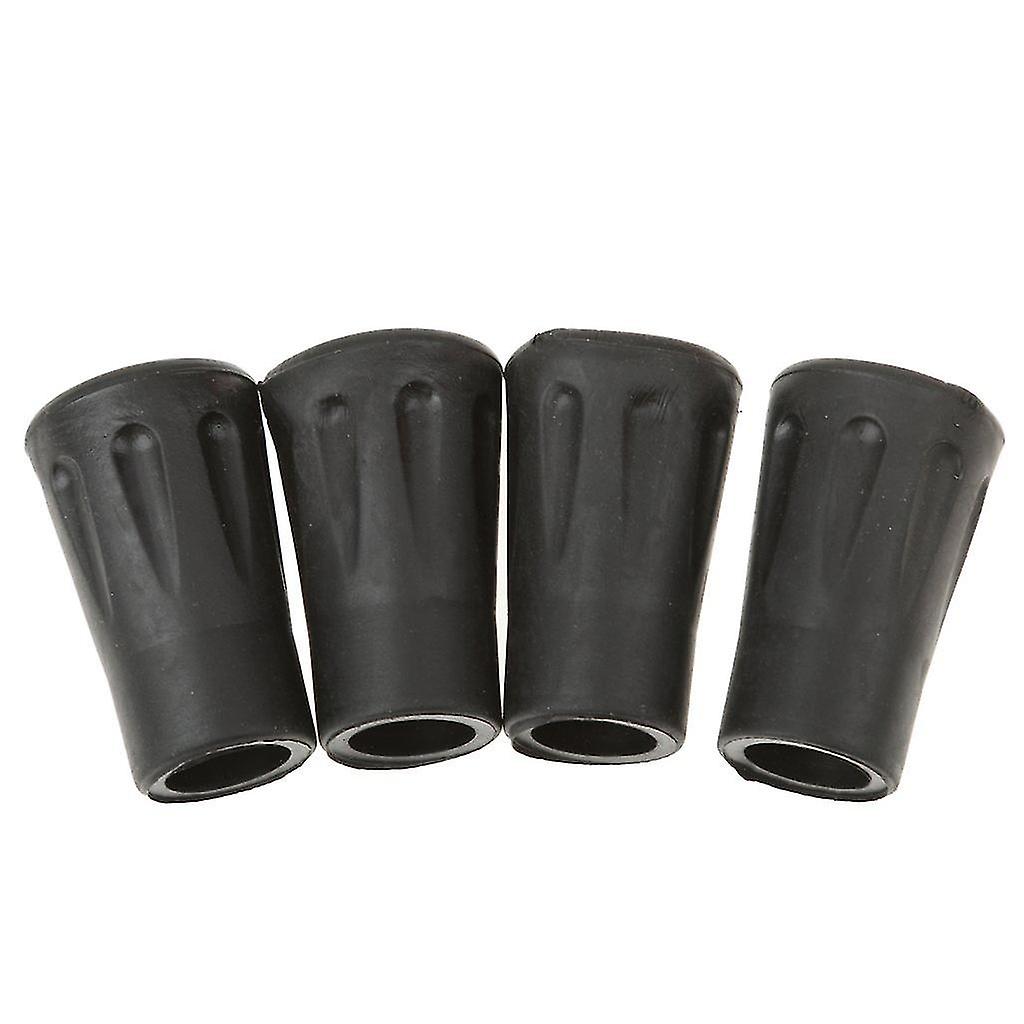 4 Pcs Replacement Rubber Tips End For Hiking Stick Walking Trekking Poles 4cm