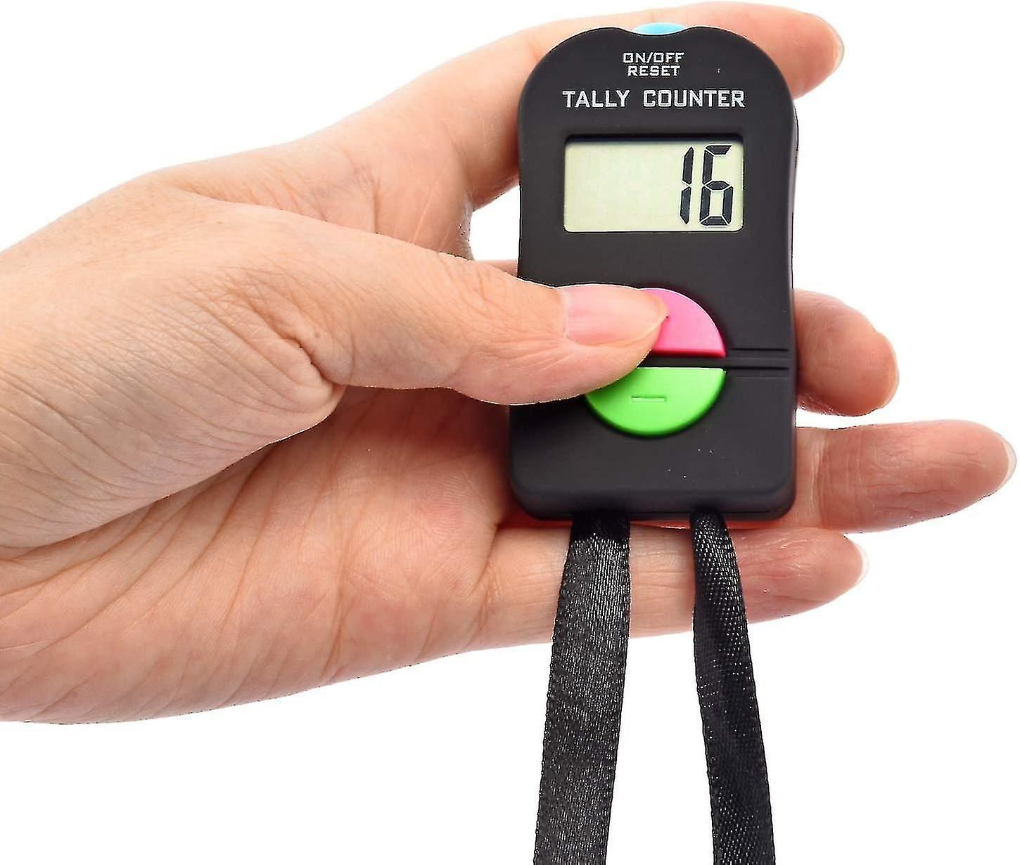 Electronic Handheld Digital Clicker with Lanyard, 4 Digits