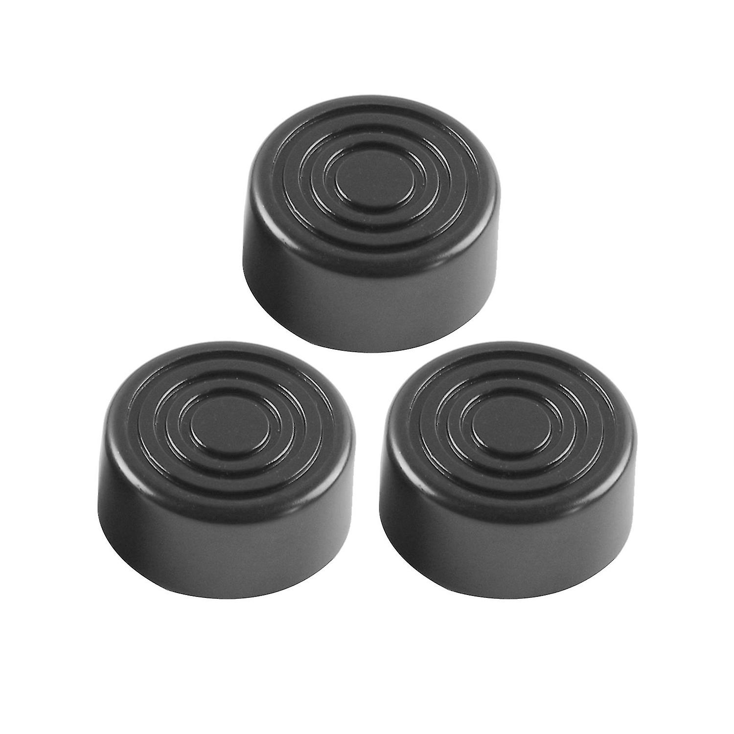 3pcs Footswitch Topper Protector ABS Bumpers for Guitar Effect Pedal Black