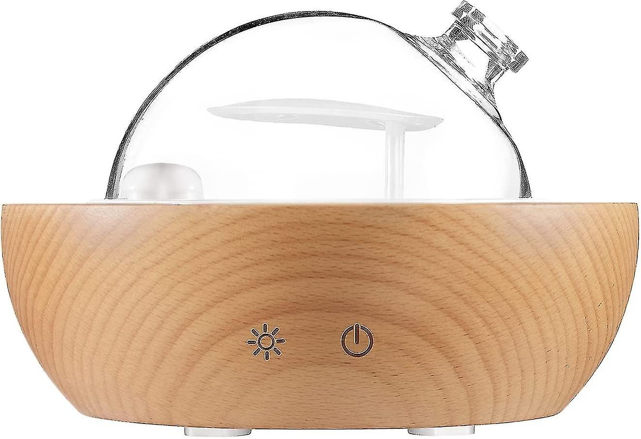 Glass Essential Oil Diffuser ,real Wood Base,the 2022 Upgrade Aromatherapy Diffuser,aroma Diffuse Hu