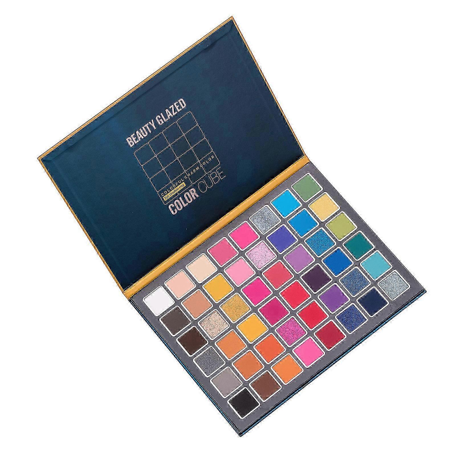 BEAUTY GLAZED 48COLOR 48 Color Matte Pearl Eye Shadow Tray Styling Eye Palette Eyeshadow