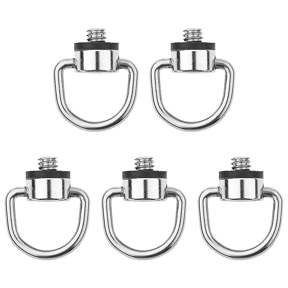 1/4inch Metal D-Ring Camera Tripod Monopod Screw Adapter for Quick Release Plate