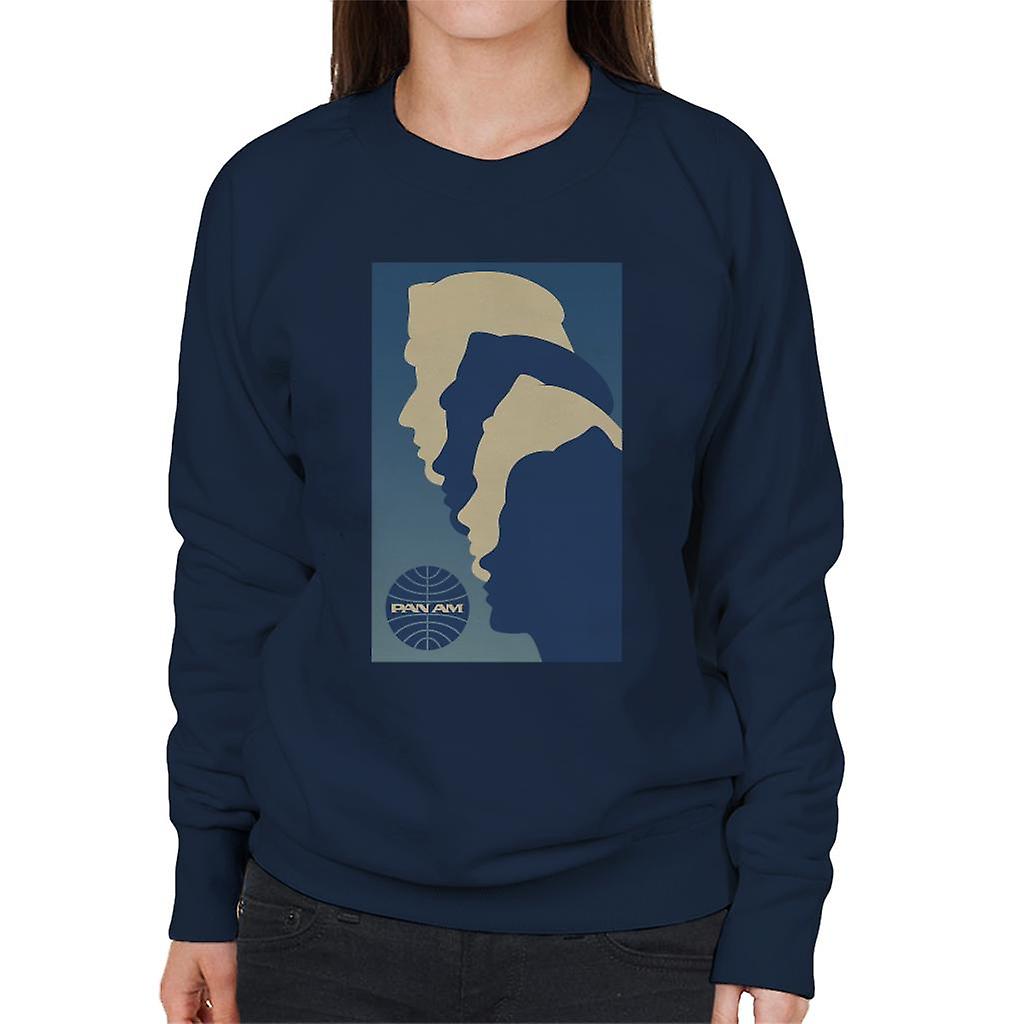 Pan Am Crew Silhouette Women's Sweatshirt