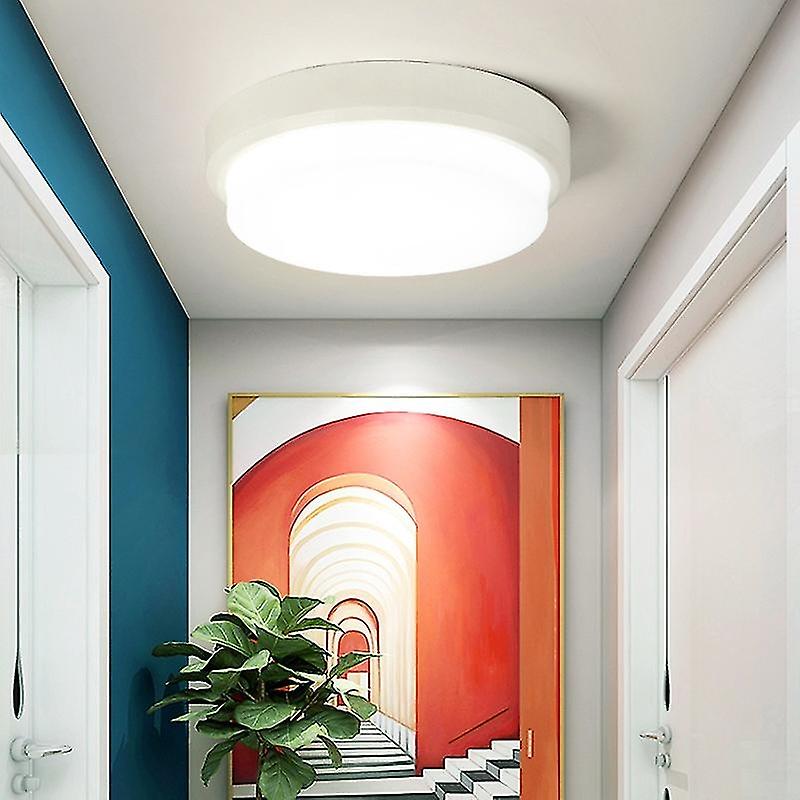 Dustproof White Ceiling Light and Courtyard Corridor Tri-proof Wall Light Bathroom Lamp Balcony Lamp