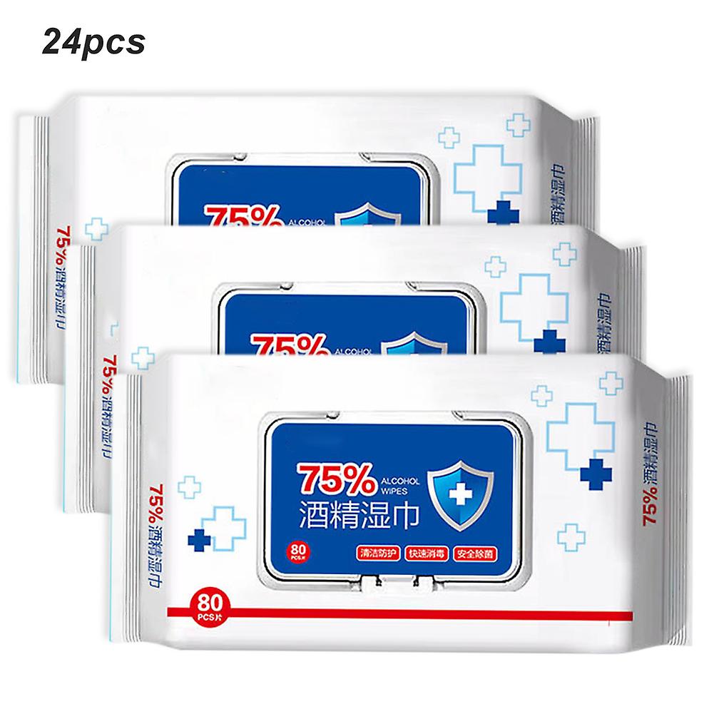 24 Bags\/Box 80 Extract Soft Hand Cleaning Tissue Efficient Portable Skin-Friendly Wet Tissue