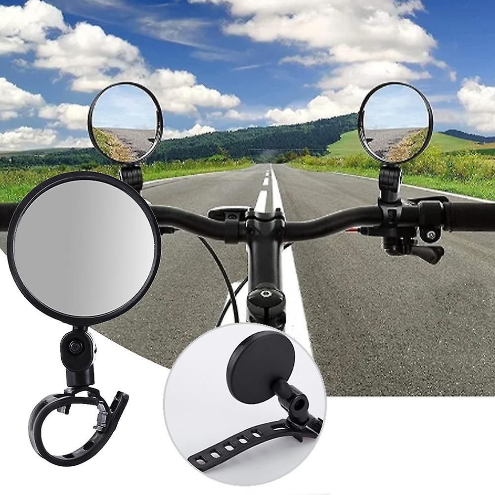 Paquete de 2 espejos redondos - tamaño grande (longitud 11cm) (C)$ Espejo retrovisor de bicicleta espejo convexo gran angular reflector de bicicleta espejo retrovisor de bicicleta de montaña
