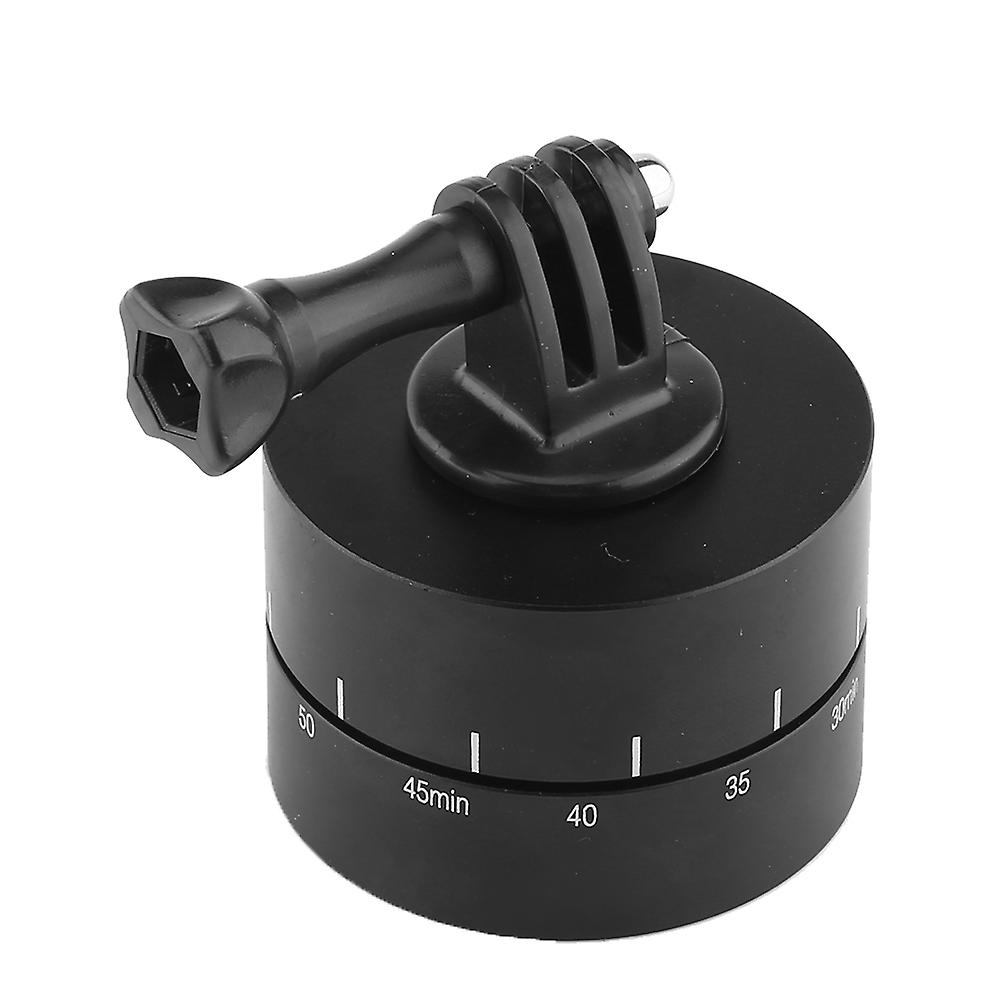 360° 60 Min Rotating Tripod Adapter 60mm Black Metal