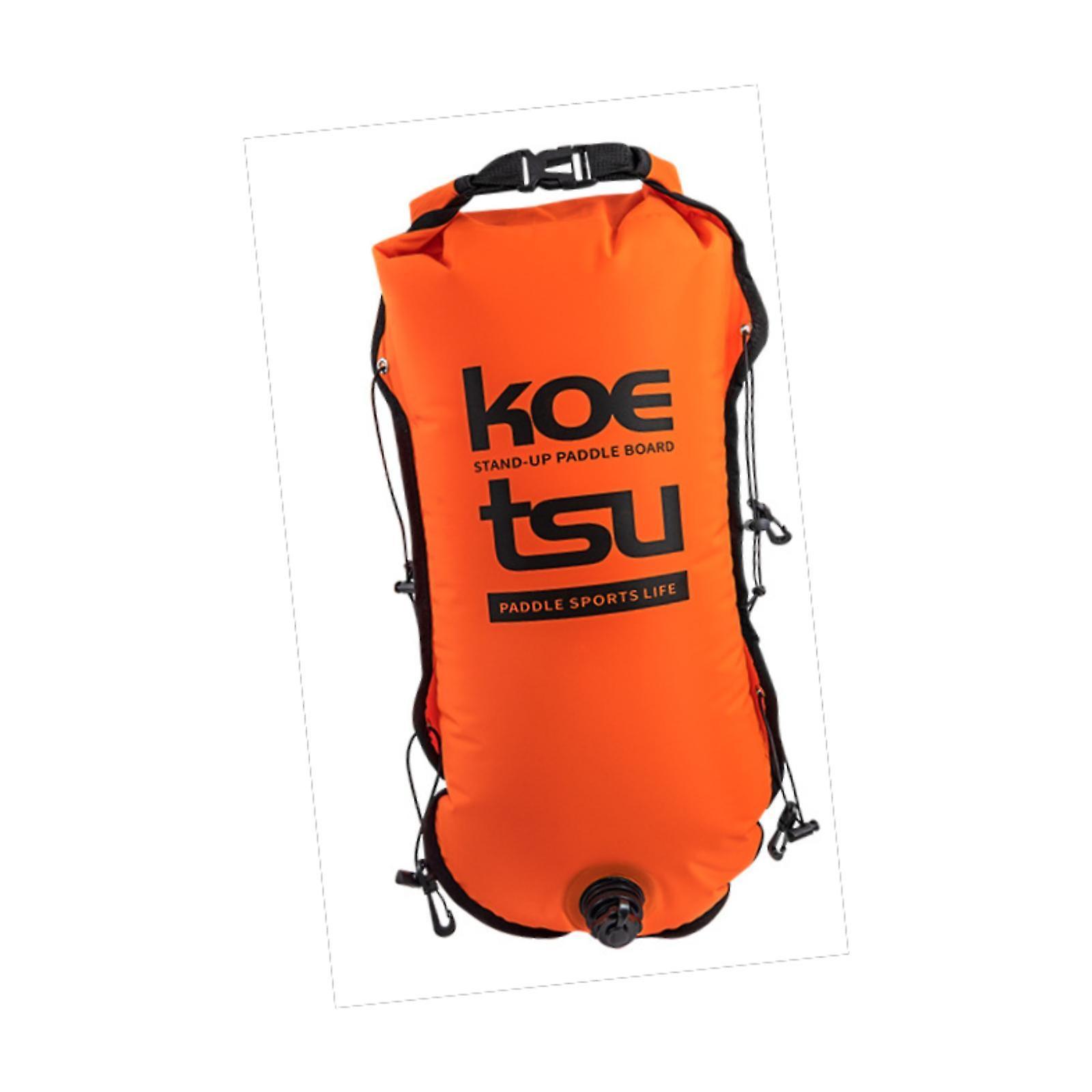 Swim Buoy and Drybag Swim Safety Float for Open Water Rafting Shallow Diving