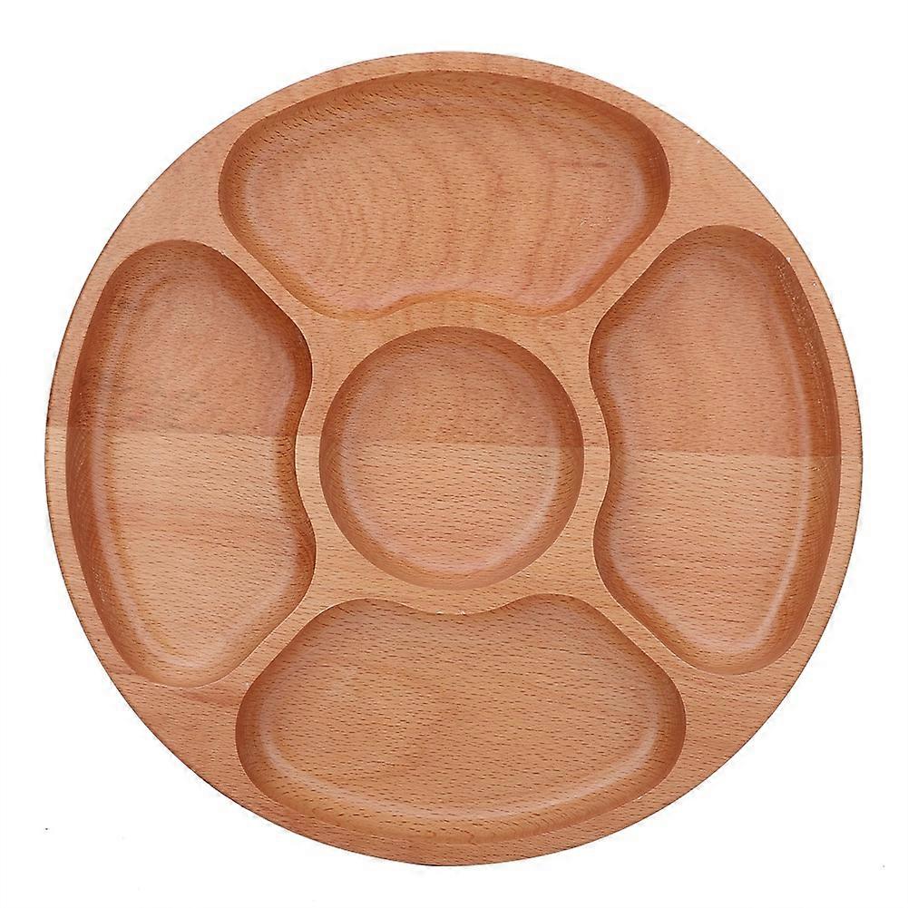 Wooden Divided Plate, Dinnerware, Snack Plate