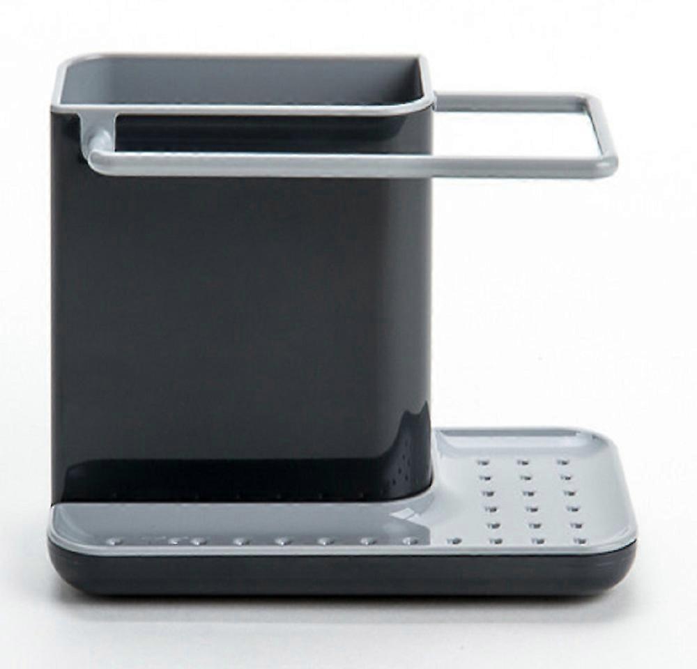 Sink storage/organizer with integrated drainer, sponge holder