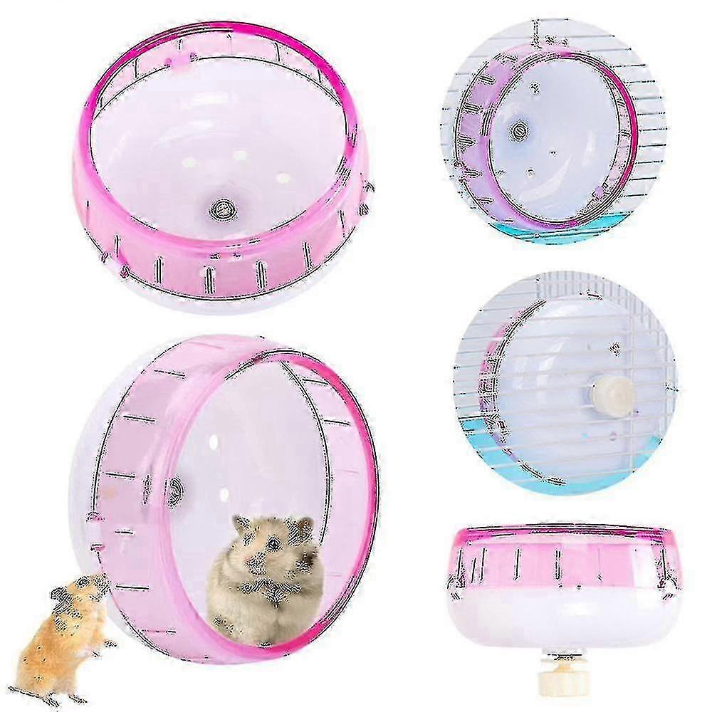 Super Silent Hamster Exercise Wheels Quiet Spinner Running With Adjustable Stand For Hamsters Gerbils Mice_Dec
