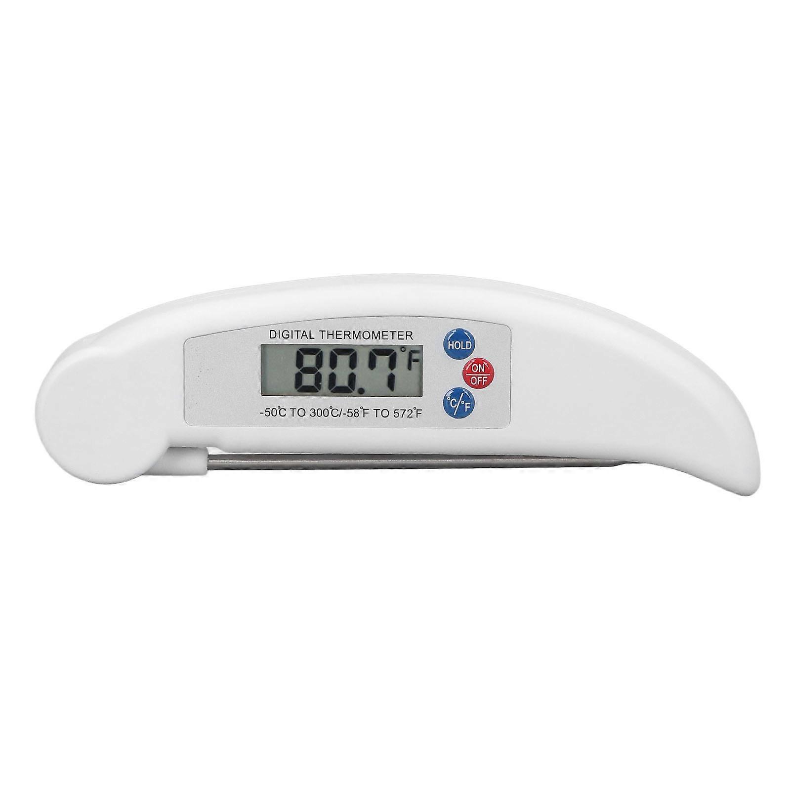 Asatrb5 Meat Temperature Measurement Fast Digital Food Thermometer with Foldable Probe for Cooking W