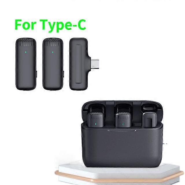 Wireless Lavalier Microphone for IPhone Type C with Charging Case