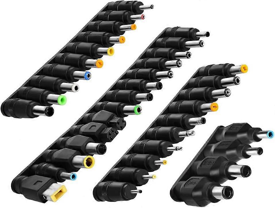 1 Set Laptop DC Power Adapter Kits 38 PCS Universal  DC AC Power Adapter Tips Connect