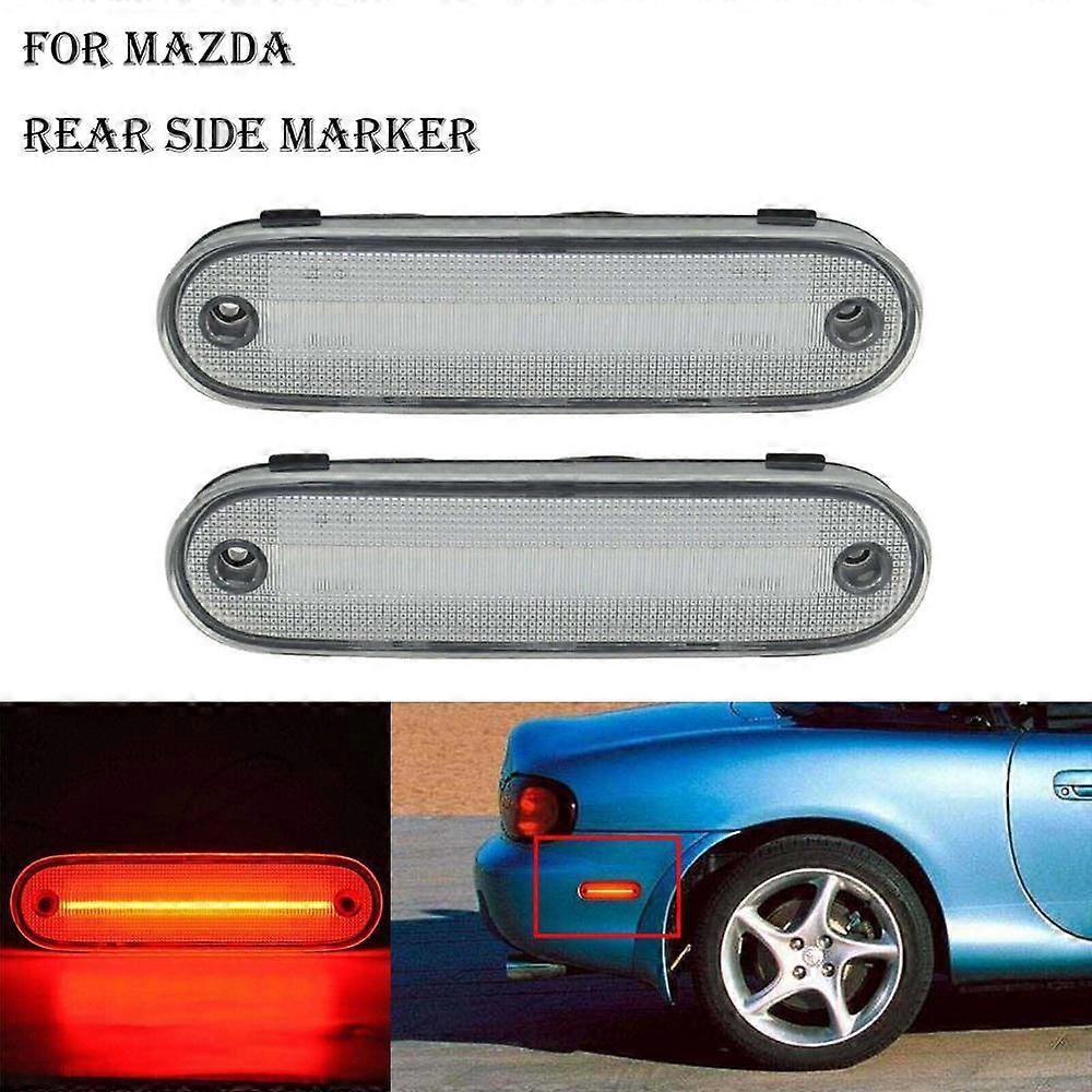 FOR Mazda MX5 Miata 1990-2005 Car Rear LED side marker red lamp Turn Signal Lights