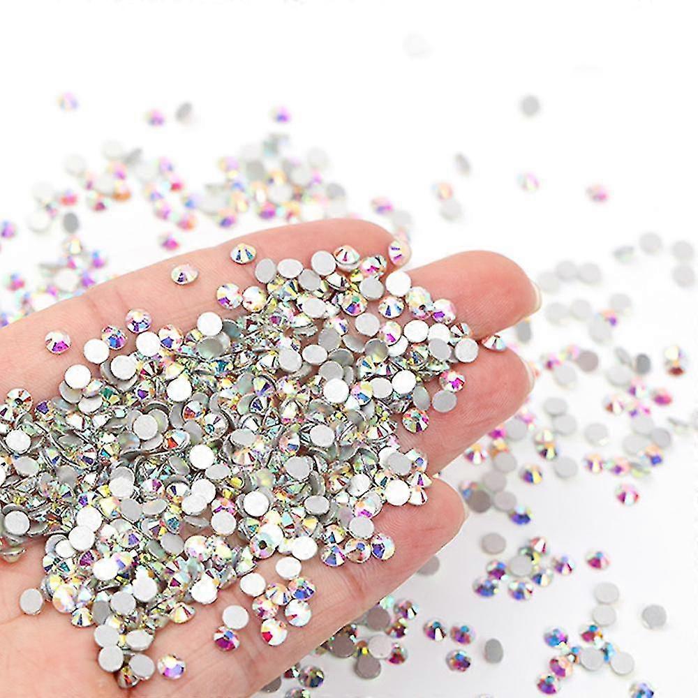 Flatback Rhinestones, För Craft Nails Dansdräkter, Flat Back Nail Crystals