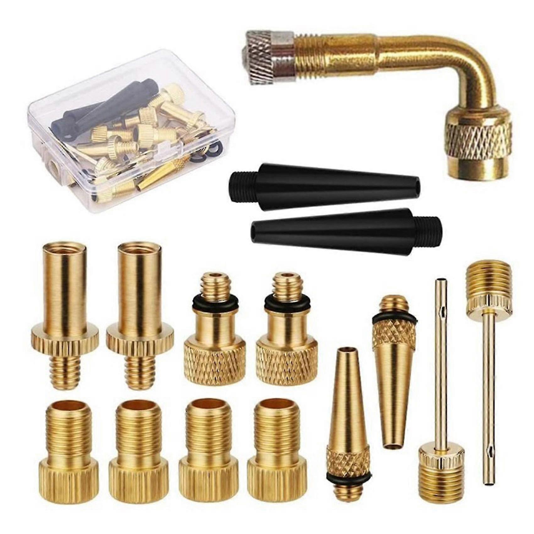 Valve Sv Av Dv Adapter Set Bike Tire Pump Adapter Kit Inflator Pump