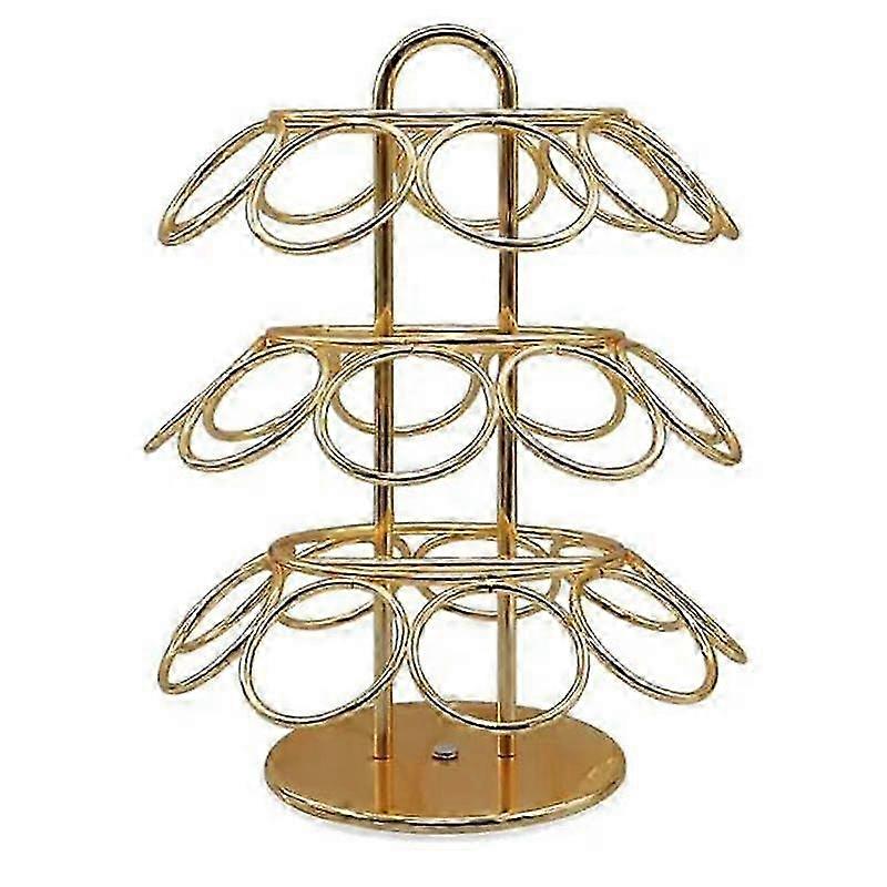 27 Card Positions Pod Carousel Holder - Rotating 360 Degrees Metal Coffee Pod Organizer for Pod