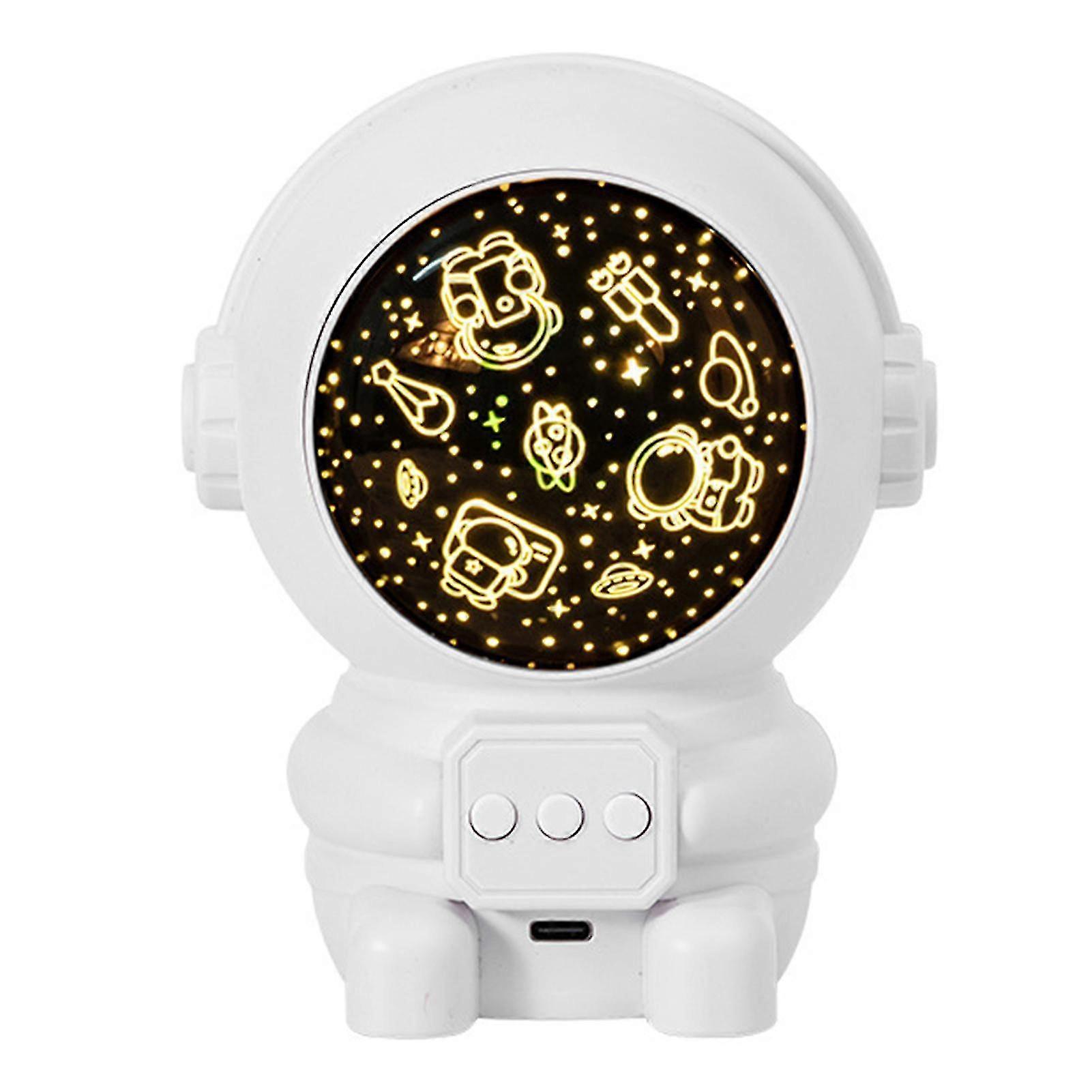 Bedroom Led Astronaut Model 8 Patterns Star Sky Usb Powered Kids Projector Light