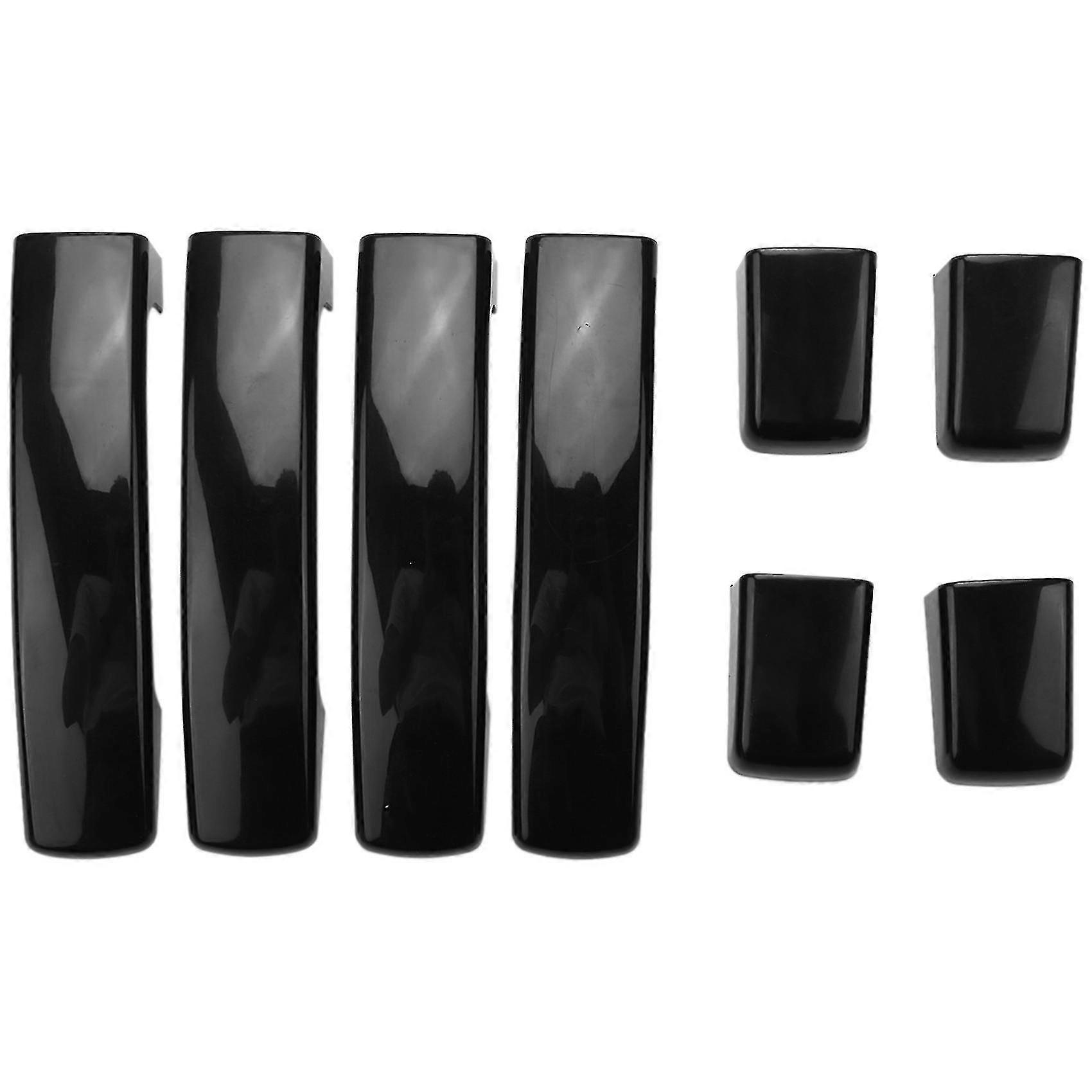 1set Exterior Door Handle Cover Compatible With Land Rover 2005-2009(gloss Black)
