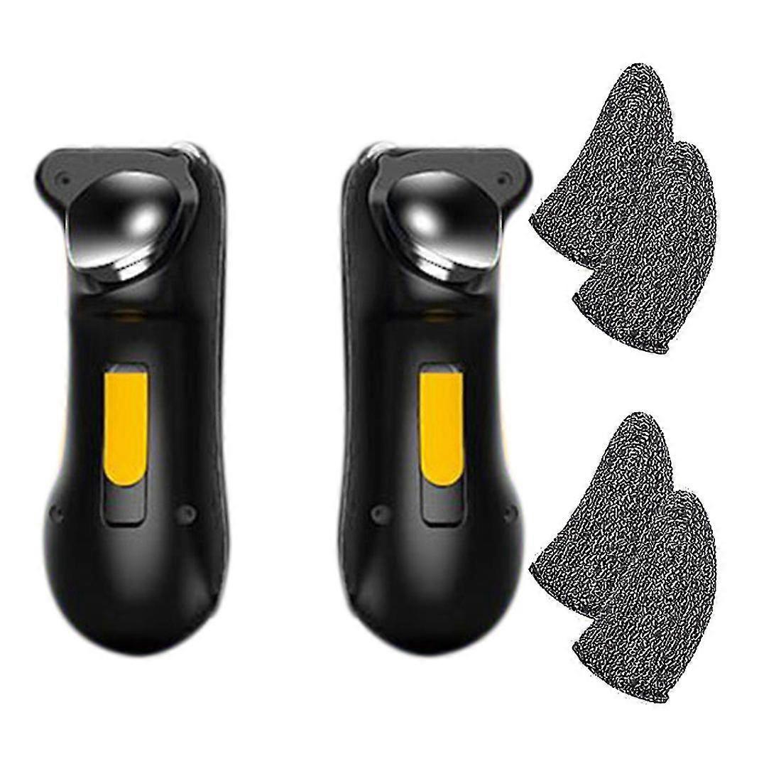 Controlador de juego móvil para Pubg Trigger Controller L1r1 con 2 pares de cubiertas para dedos de juegos