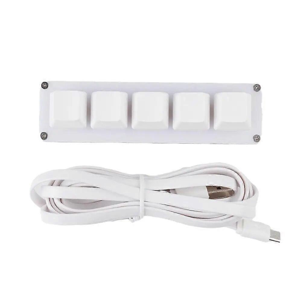 Programming Macropad Macro Mechanical Keyboard Mini Gaming Custom Knob Keypads Red Switch 5/7Keys For Photoshop